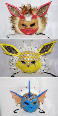 retrogamingblog:  Eeveelution Carnival Masks made by Cultureshock007