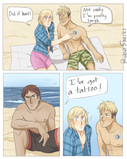 robotsharks:  Summer AU: Our favourite surfers are at it again