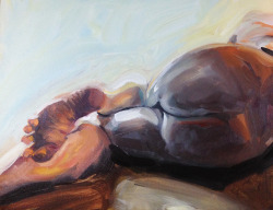 martyengleart: Lower Torso Figure study 16x20 oil on canvas Live
