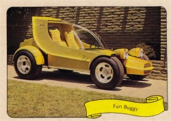 vanderbeer:  Fleer “Kustom Car” Sticker, 1975 by Cosmo Lutz
