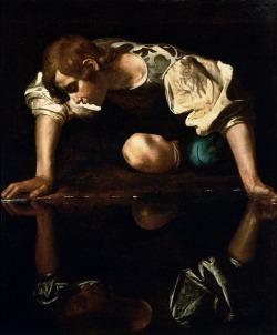 xaravaggio:  Caravaggio, Narcissus ( 1597 - 1599 ) 
