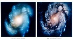 spaceexp:  M100, The Spiral Galaxy, before and after the 1993