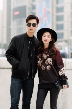 koreanmodel:    Street style: Lee Ho Yeon, Lee Chae Eun during