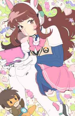 tokimekiwaku:  d.va print for AX!    kawaii~ <3