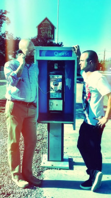 breakingbadfriends:  &ldquo;Well, we’re working in Albuquerque, New Mexico and just outside to this place that we’re working, this kind of a warehouse place, is a payphone. Now, first, who sees a payphone anymore? And there’s a single payphone right