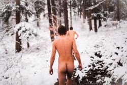 robinlangelier:  2015 #nude #nu #forest #snow #cold #roadtrip