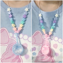 ocd-queen:  Made some fairy kei necklaces from beads I got off