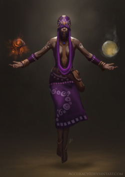 fyblackwomenart:  Wizard of the south by Accuracy0  High priestess