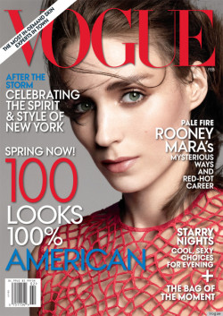 veryrachel:  Rooney Mara on the February cover of Vogue looking