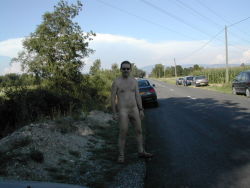 algaycho-exposed:  algaycho nude on road 