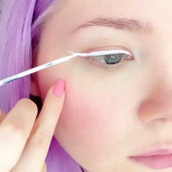 limecrime:  Pure white eyeliner in #LunarSea, available now!