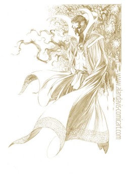 goshyesalandavis:  This is a sketch of Doctor Strange, drawn