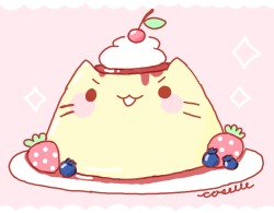 cosidraws:  a pudding kitty 