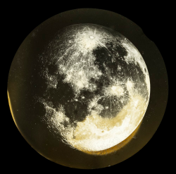 mashamorevna: Top: The moon seen through a telescope ca. 1920-ca.