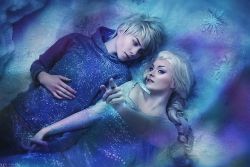 Jack Frost & Elsa Reiz as JackSonya as Elsa photo by me