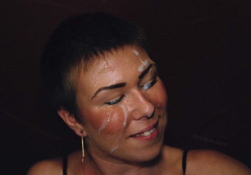 Cute Chiara Gets Her Fresh, Creamy, Warm and Protein Rich Cum Mask! Look at that SMILE!