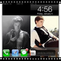 The second I got my iPhone my hubby went up ❤ #evanpeters #lockscreen