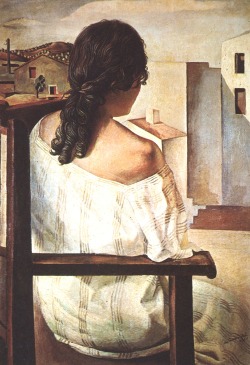 Salvador Dalí (Figueras, 1904 - 1989); Seated girl seen from