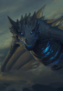 fantasyartwatch:Fallen Dragon by Dao Le Trong