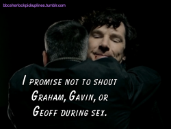 “I promise not to shout Graham, Gavin, or Geoff during