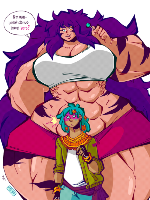 smartuju:  getdestroyed-staydestroyed: So @smartuju has arguably one of the hotter deity characters I’ve come across in Runo pictured at the bottom. She’s the god of destruction, who’s pretty much stacked to the max in both muscles and curves all