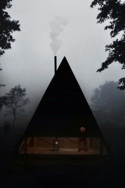 nonconcept:  The Black Lodge in the woods of Furillen, an island