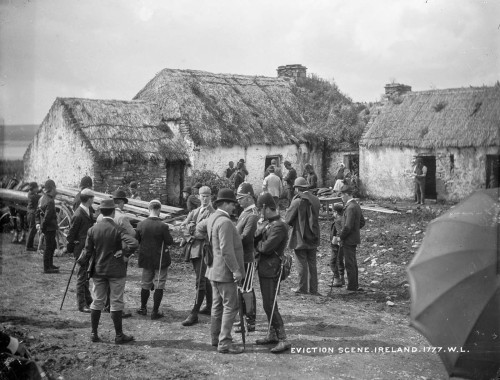Irish Land WarThe scene at the eviction of Thomas Birmingham