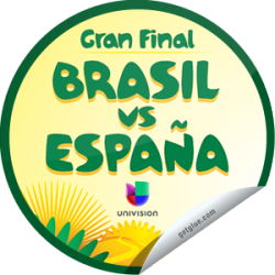      I just unlocked the Brazil vs. Spain sticker on GetGlue