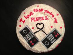 gamefreaksnz:  GF baked me a cake for our 1 year anniversary.