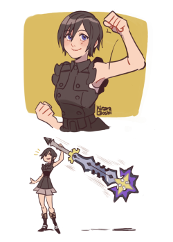 kiraraboshi:Seeing this little lady summon giant claymores has