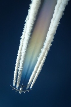 0rient-express:   Rainbow in the stratosphere | by Ted Seidl.