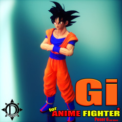  Gi for Anime Fighter is a stylish orange and blue sparing outfit