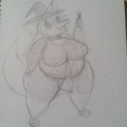 moustachedpotatoes:  A cute chubby witch!!! #furry #cute #chubby