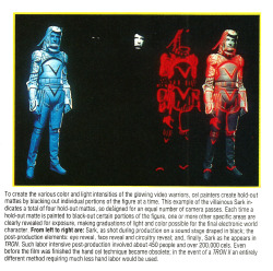 Tron SFX breakdown, from Special Effects Vol. 4: A Starlog Photo