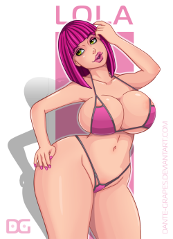 supertitoblog:  den-grapes:  Hi! Here is a gift for SuperTito. His OC Lola.  Thanks man, this looks amazing. I love it