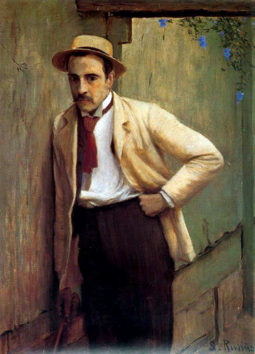 coraltigerpizza:Retrato del pintor Ricard Planells. 1891. Museu
