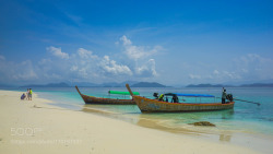 socialfoto:  Longtail boat on beach by pongsatornswc #SocialFoto