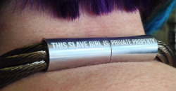 another-nail-in-my-coffin:  wyredslave:  Katie’s collar   Oooooo