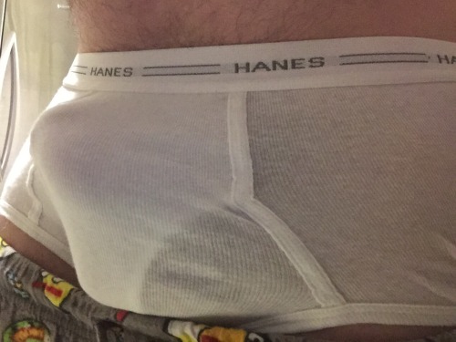 jockcub1983:  Some fun this mornin in my tighty whities  #self #cub #gay #tightywhities #hanes #cock #ass  Lookin sexy stud