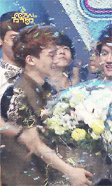 :  chen and his bouquet 