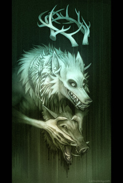lackadaisycats:A Patron requested a Serafine-themed werewolf,