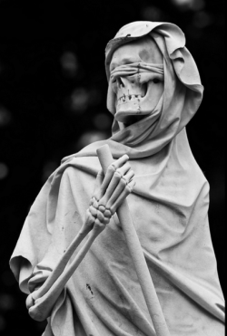 sixpenceee:  The grim reaper statue located at the English Cemetery