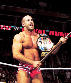 That’s a pretty long flag pole you got there Cesaro! ;)