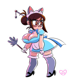 grimphantom2:  kureta:  hey i drew cutie mei in a maid outfit!