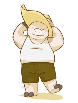 thepigpenblog:  His new hat! 