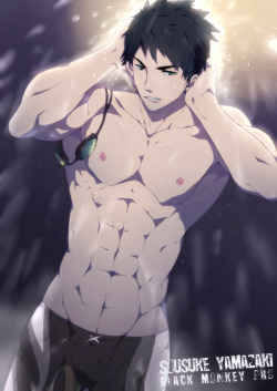 mazjojo:  Sousuke Yamazaki from Free! Eternal Summer. Quick drawing