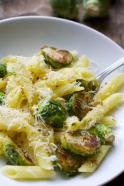 beautifulfood4u:  Browned Butter and Brussels Sprouts Penne for