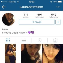 Fake account alert @laurafosterxo ….please report!!!!