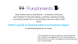 kittensguidetokittenplay:  Punishments!!! Sorry if its not great,