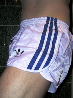 shorts-and-underwear:  Adidas white shorts